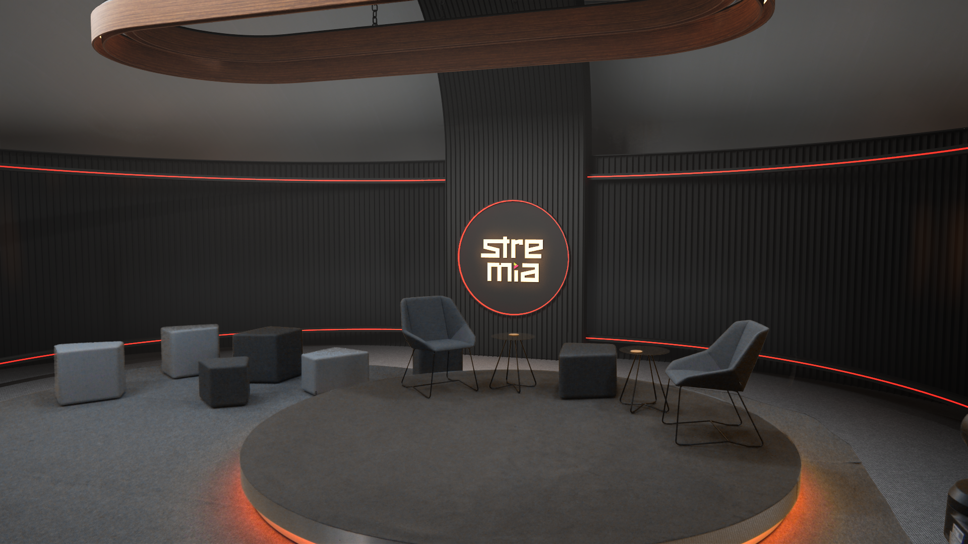 Virtuaalilavaste: moderni LED-studiokokonaisuus